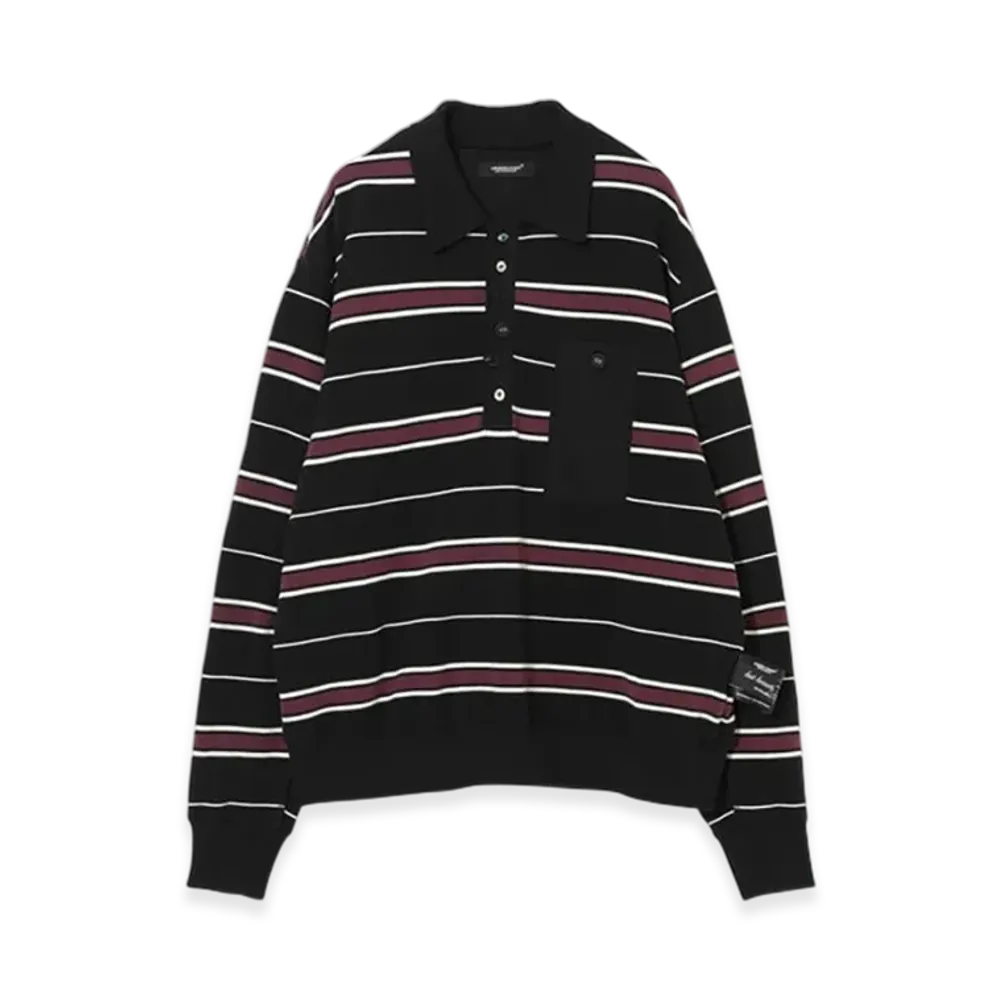 UNDERCOVER Cotton Polo Shirt "Blk Border"