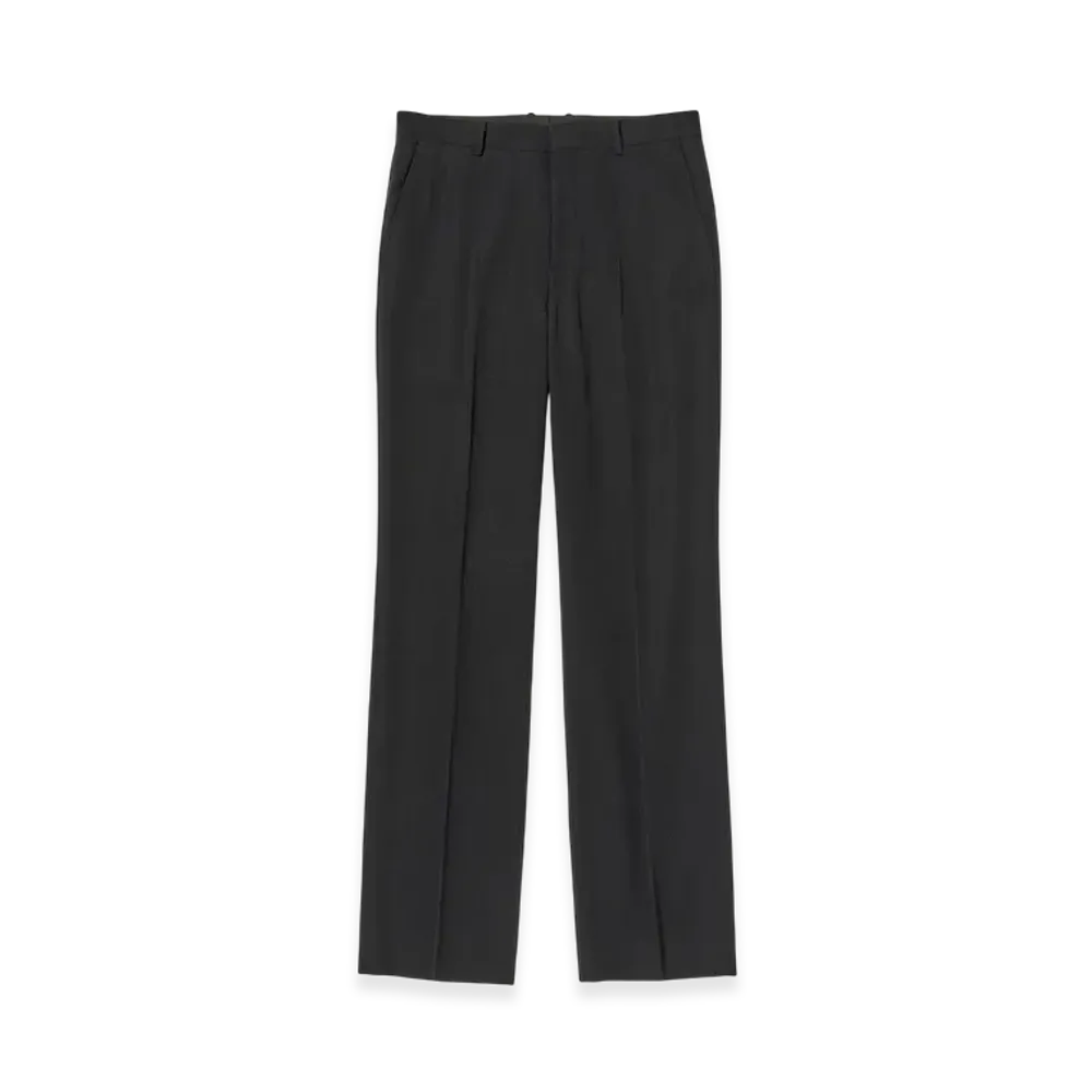 AURALEE Light Wool Max Gabardine Slacks "Top Black"
