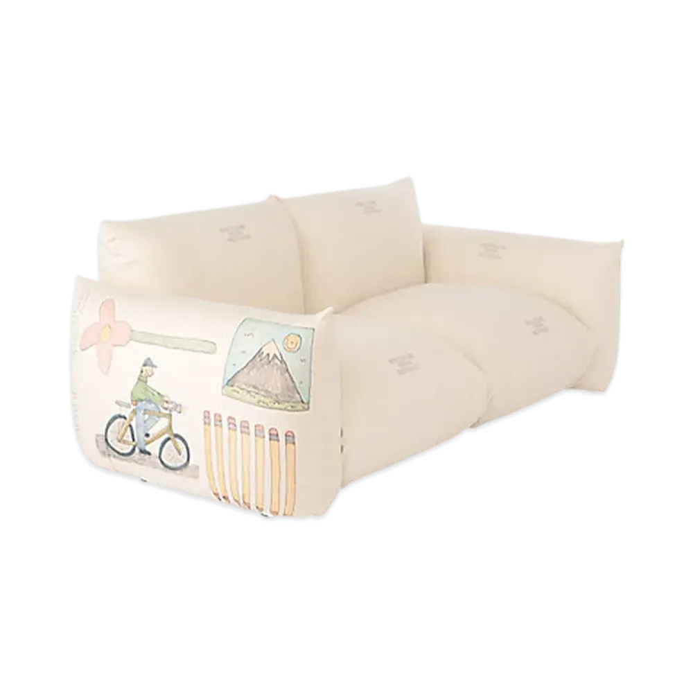 everyone x arflex loves MARENCO 2-Seater Sofa with Arms "Ivory"