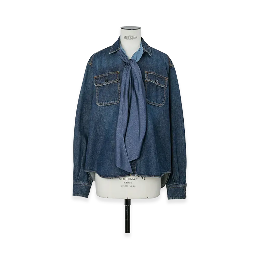 sacai Women's Denim Shirt "Blue"