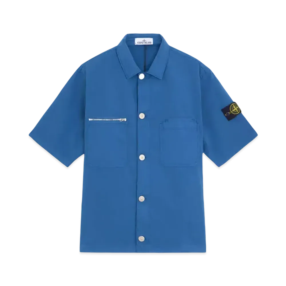 Stone Island 12410 Supima Cotton Twill Stretch-TC "Avio Blue"