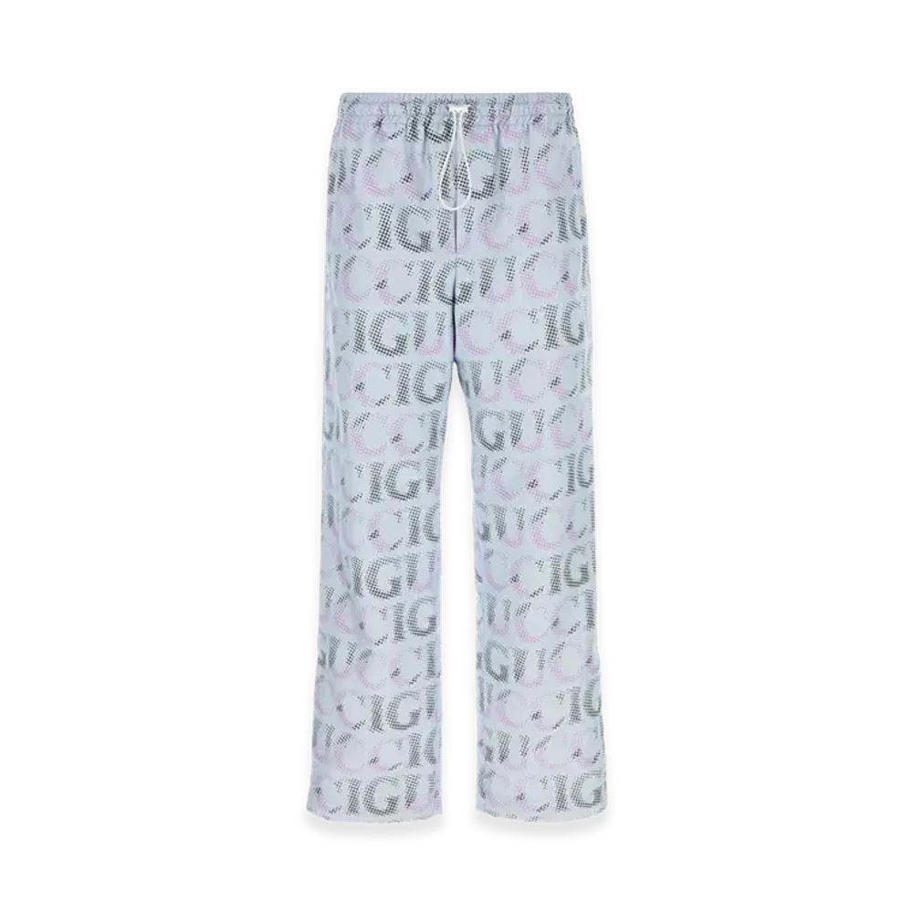 GUCCI Printed Polyester Pant "Blue"