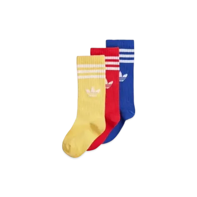 adidas Kids Ankle Socks 3 Pairs "Spark/Red/Semilcid Blue"