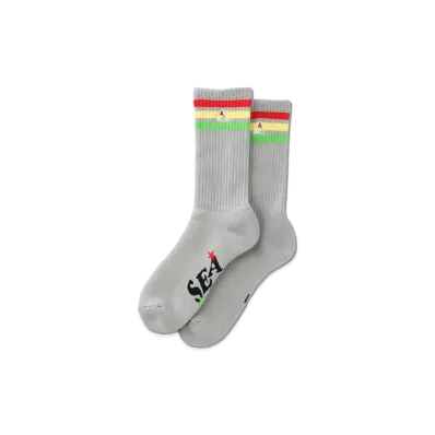 WIND AND SEA x HUF Crew Socks "Gray"