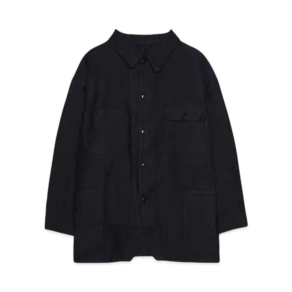 PORTER CLASSIC MOLESKIN COVERALL JACKET "BLACK"