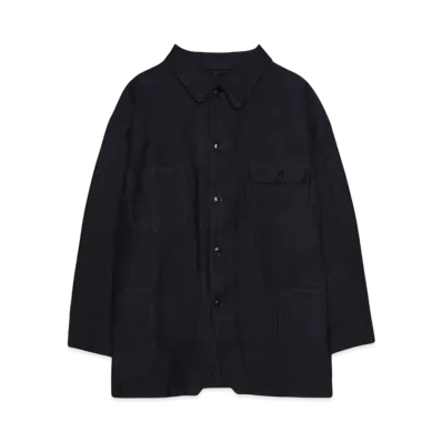 PORTER CLASSIC MOLESKIN COVERALL JACKET "BLACK"