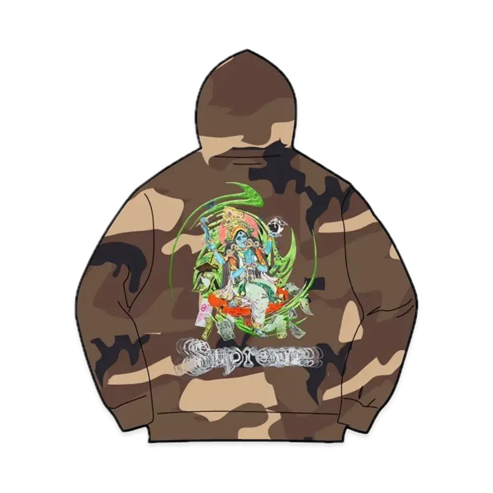 Supreme Lakshmi Zip Up Hooded Sweatshirt "Brown Camo"