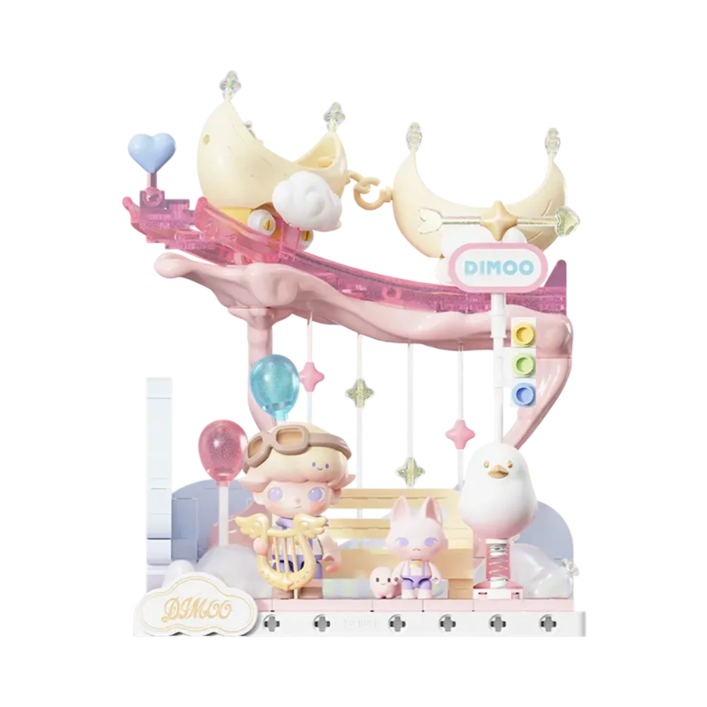 POP MART DIMOO Dream Melody Series Blocks Crescent Moon Racer