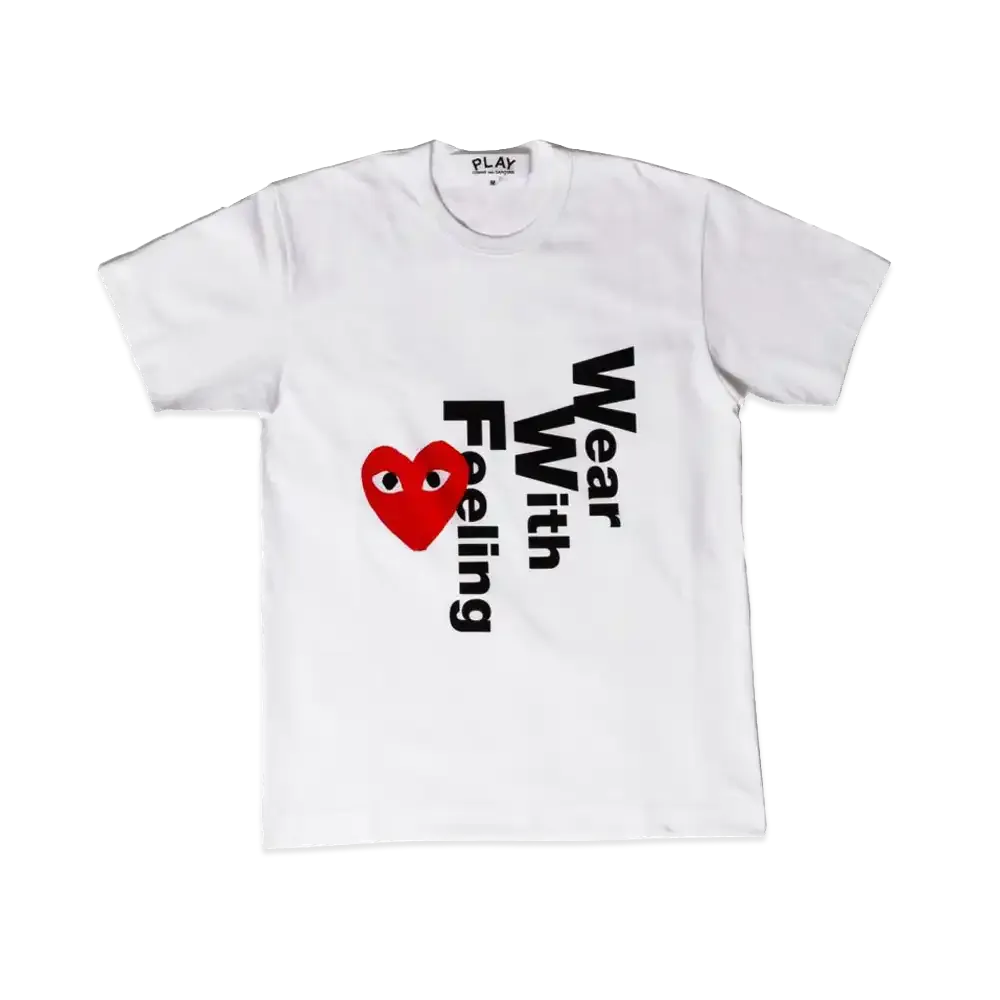PLAY COMME des GARCONS MARKET PLAY Wear With Feeling T-Shirt "White"