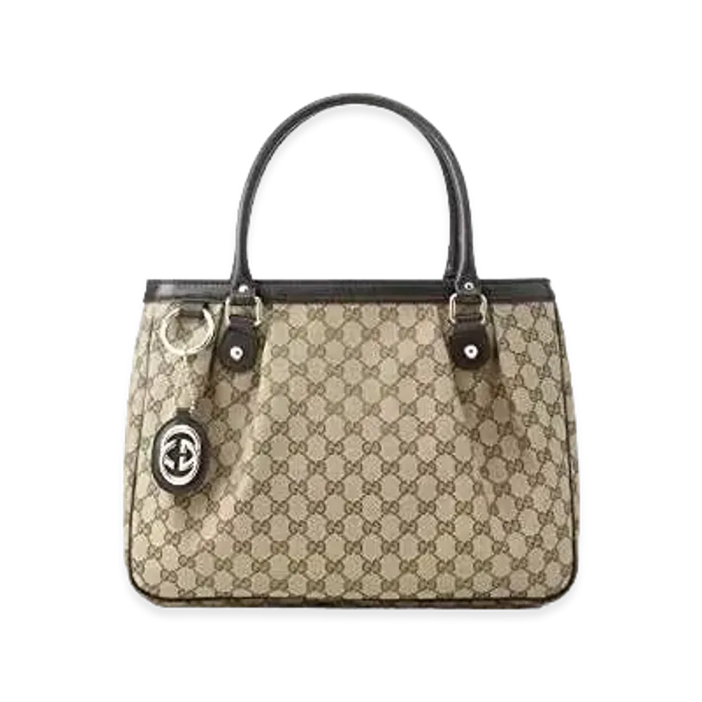 GUCCI GG Canvas Sukey Tote Bag "Beige"