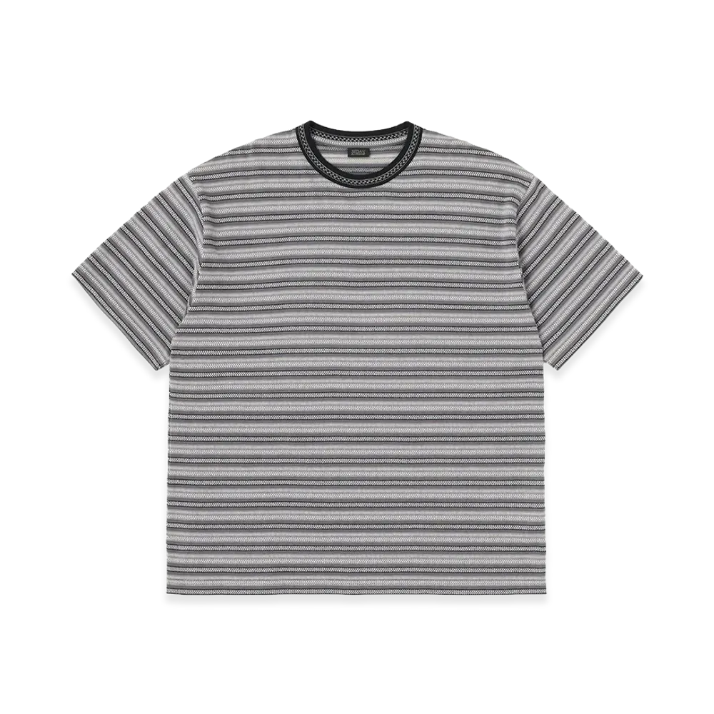 SEDAN ALL-PURPOSE Jacquard Striped S/S Tee "Charcoal"