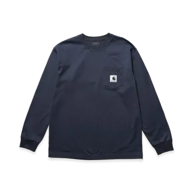 F.C.Real Bristol x Carhartt WIP L/S Pocket Tee "Navy"