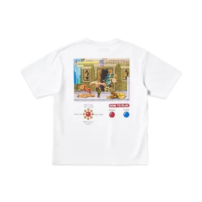 Uniqlo UT x Kosuke Kawamura x CAPCOM 40th Graphic T-Shirt Final Fight "White"
