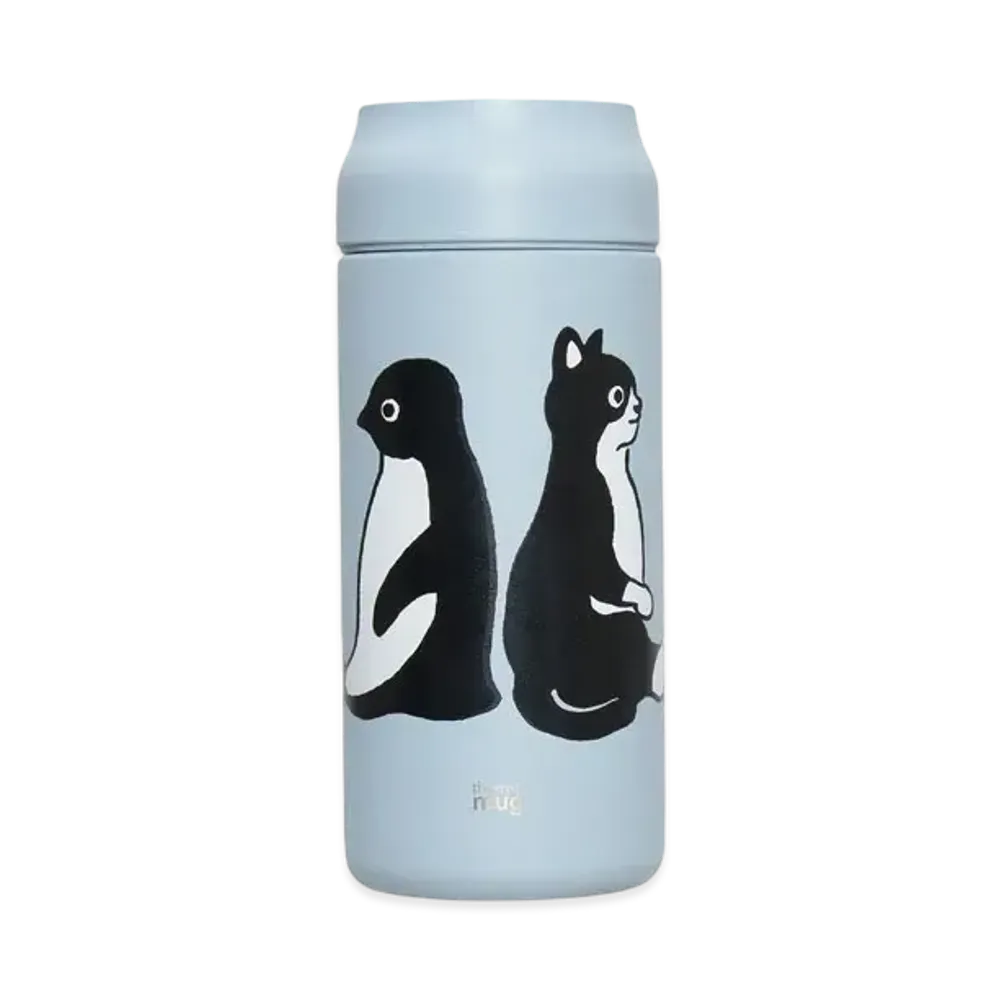 graniph x Chiharu Sakazaki Waiting For News Stainless Bottle "Blue"