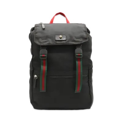 GUCCI Techno Canvas Backpack Cat Head "Black"