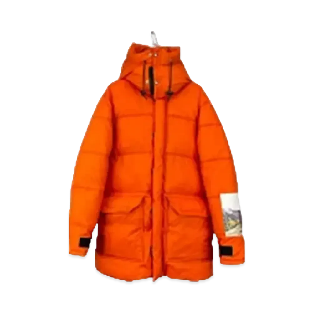 GUCCI x The North Face GG Long Down Jacket "Orange"
