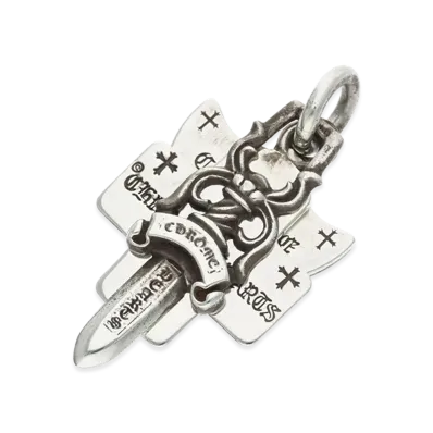 Chrome Hearts 3 Trinkets Pendant "Silver"