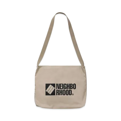 NEIGHBORHOOD Logo Shoulder Bag "Beige"