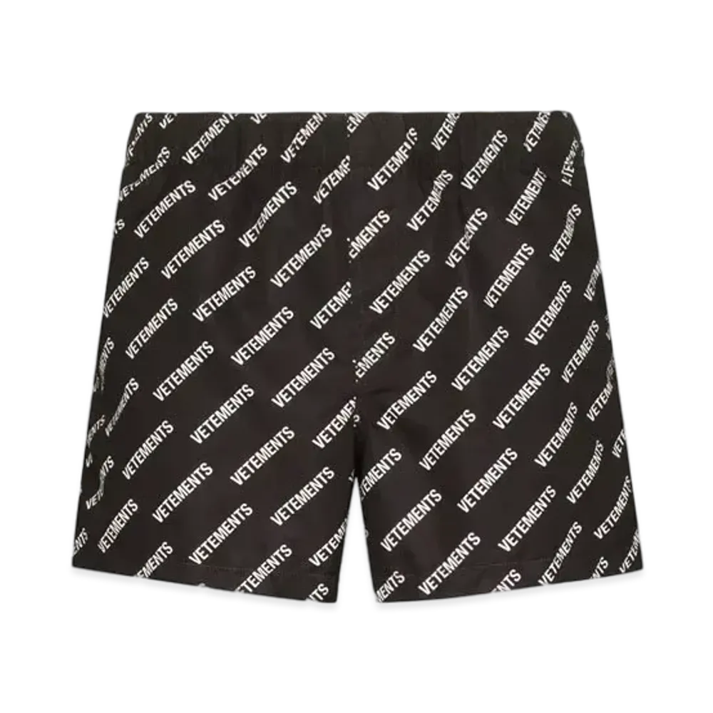 VETEMENTS Trunks Swimwear "Black White"