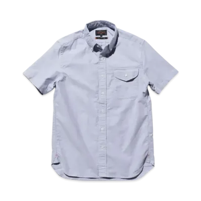BEAMS B.D. Short Sleeve Oxford "Sax"