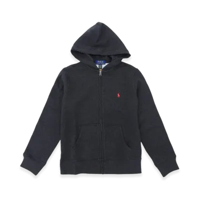 Ralph Lauren Cotton Blend Fleece Hoodie "Gray"