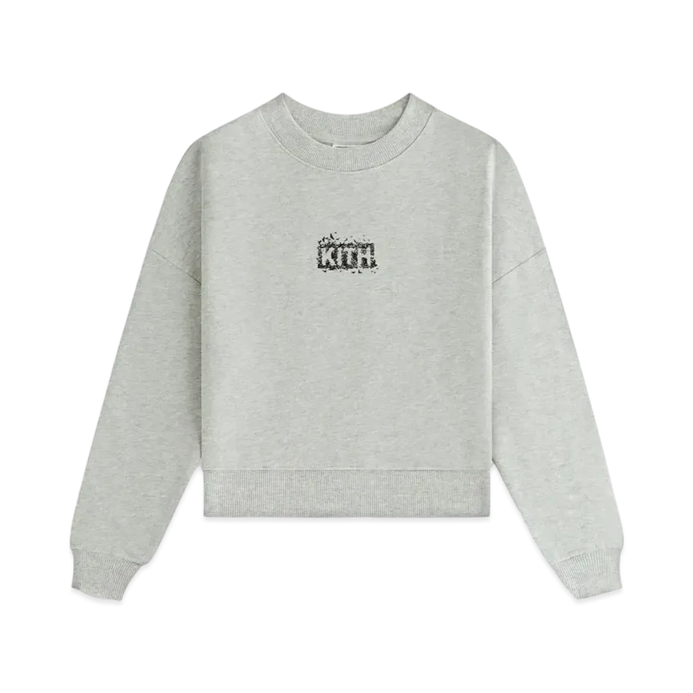 Kith Kids x Batman Bats Nelson Crewneck "Light Heather Grey"