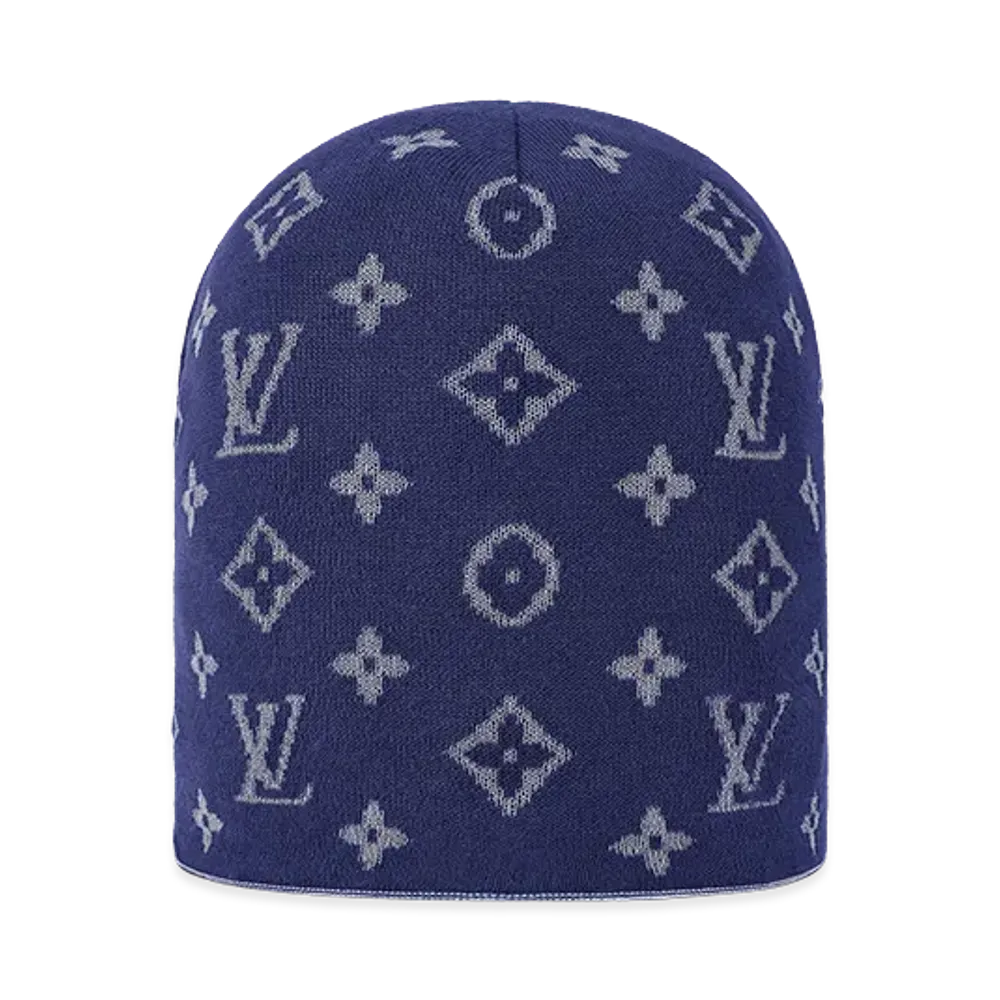 Louis Vuitton Beanie LV Fit Monogram Reflective "Navy"