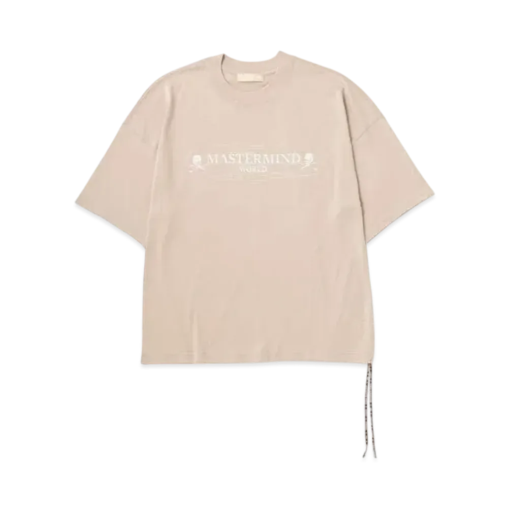 mastermind WORLD Boxy Noise Tee "Sand"