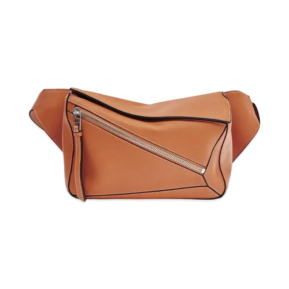 LOEWE Small Puzzle Bumbag In Classic Calfskin "Tan"