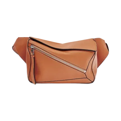 LOEWE Small Puzzle Bumbag In Classic Calfskin "Tan"