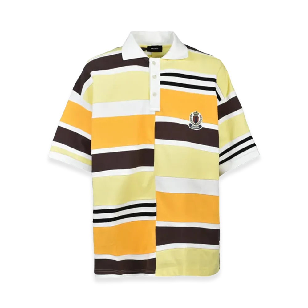 BREATH Emblem Logo Crazy Border Polo Shirt "Yellow"