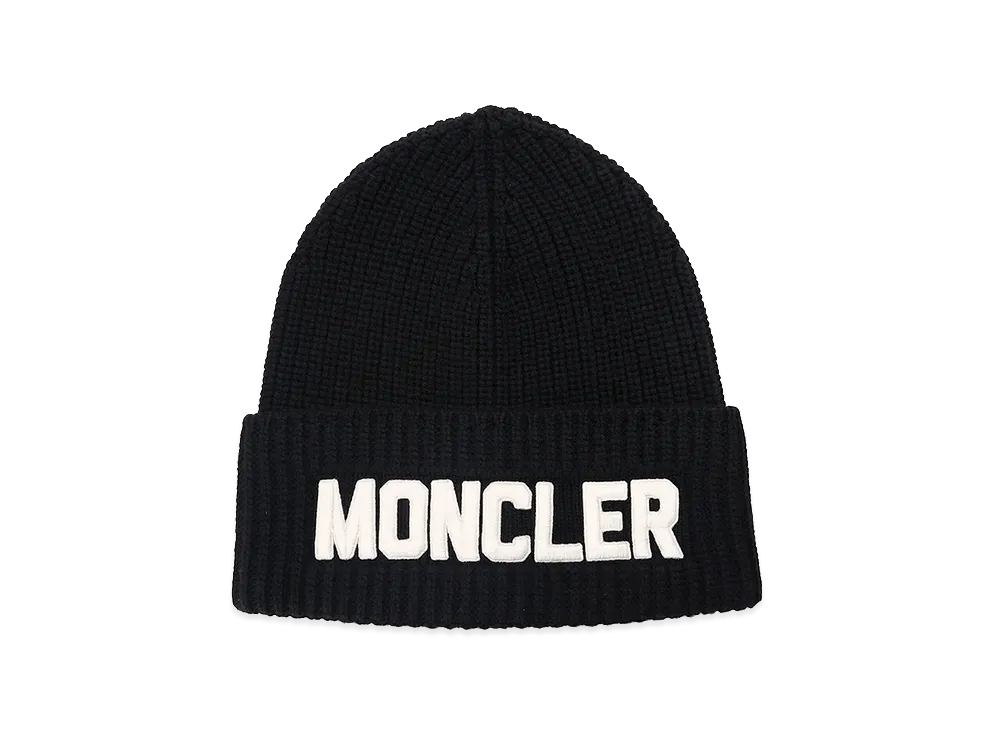 Moncler Berretto Tricot Knit Cap "Black/White"