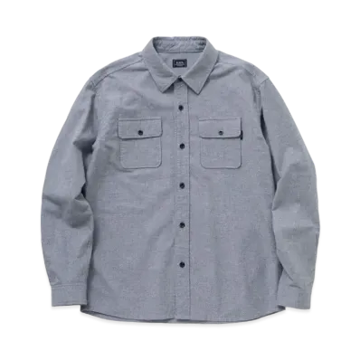 RATS Cotton Flannel Shirt "Grey"