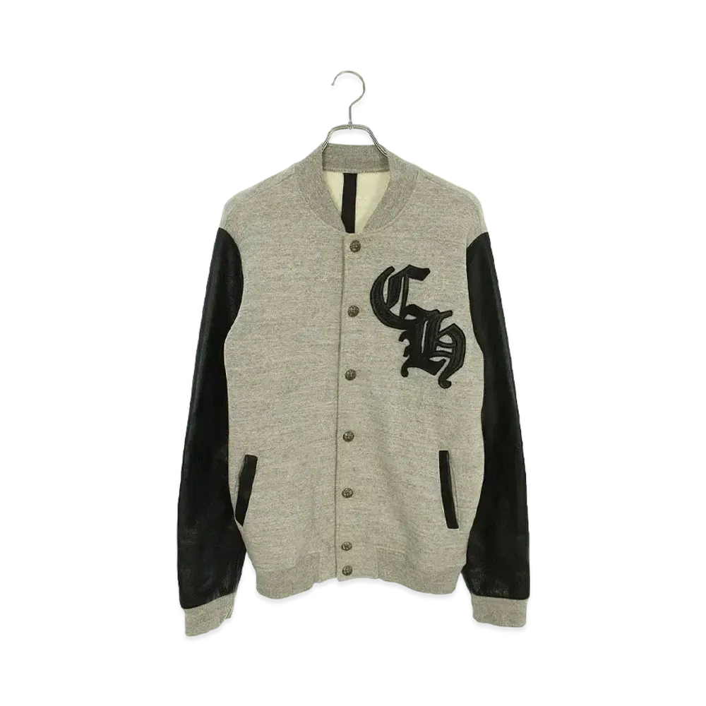 Chrome Hearts GRP Not Bomber CH Patch Leather Switch Blouson "Gray"