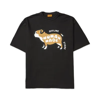 HUMAN MADE Stores Exclusive Animal Graphic T-Shirt Offline Store / Bulldog "Black"