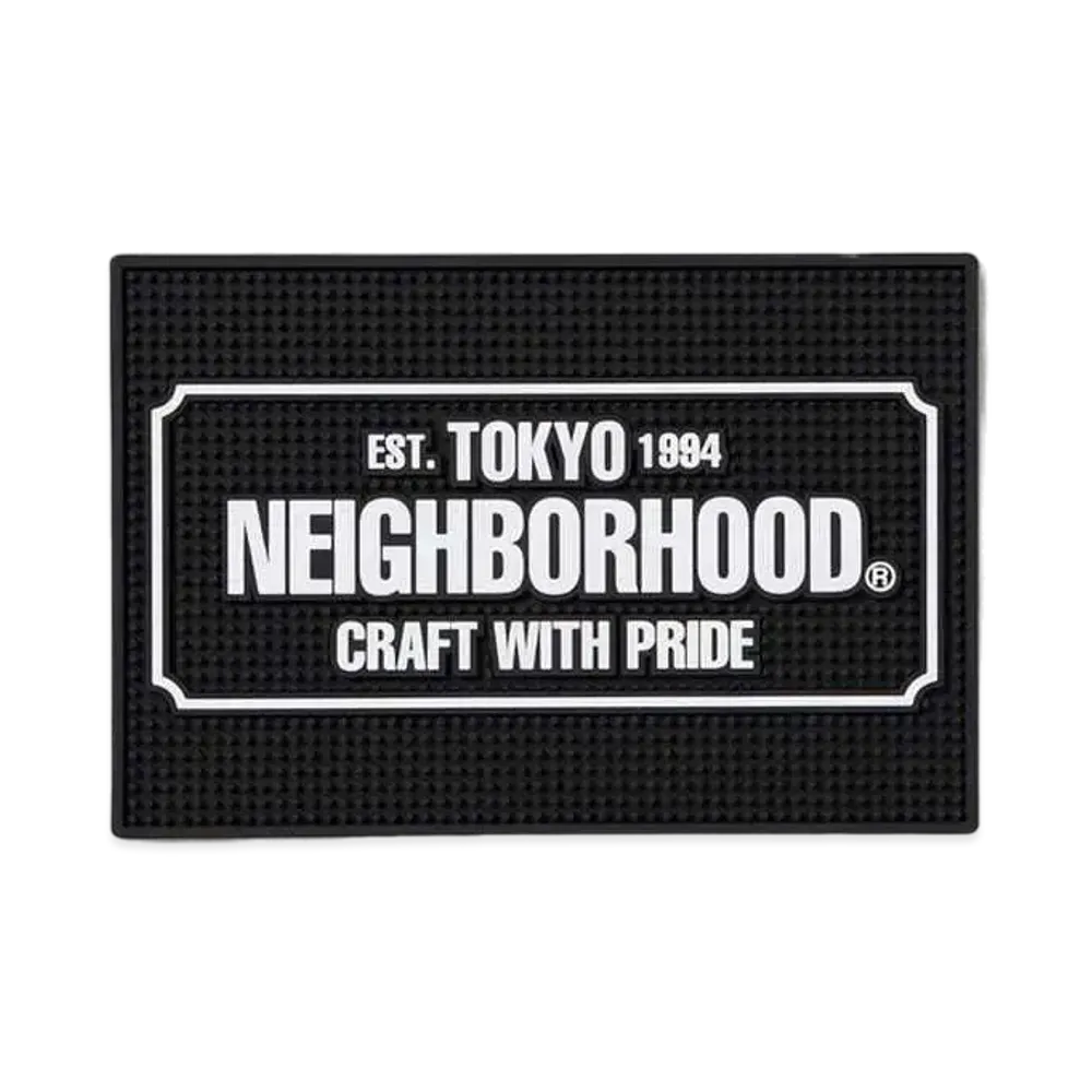 NEIGHBORHOOD Logo Bar Mat "Black"