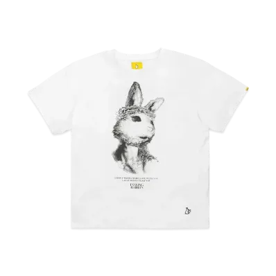 FR2 Rabbit Jesus Garment Dye T-Shirt "White"