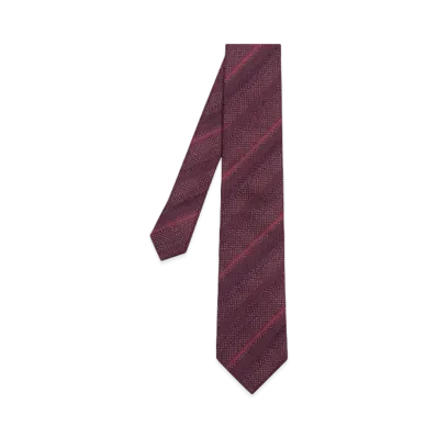 Paul Smith Texture Mix Regimental Tie "DarkRed"