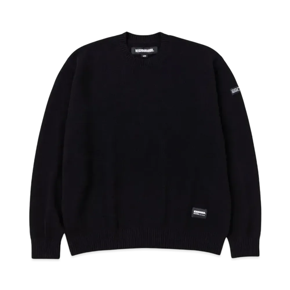 NEIGHBORHOOD Cashmere Crewneck Sweater "Black"