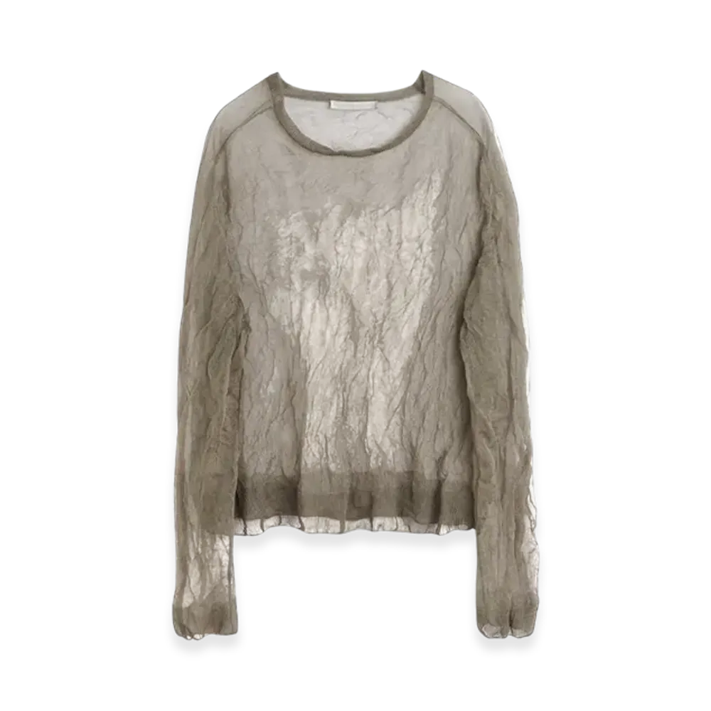 OUR LEGACY Women's True Roundneck "Ash Silk Steel"
