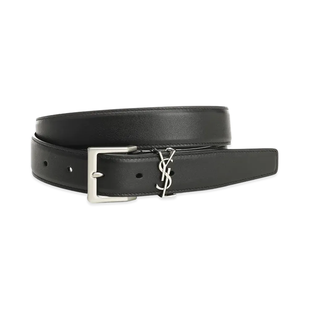Saint Laurent Cassandre Vadim Belt "Black"