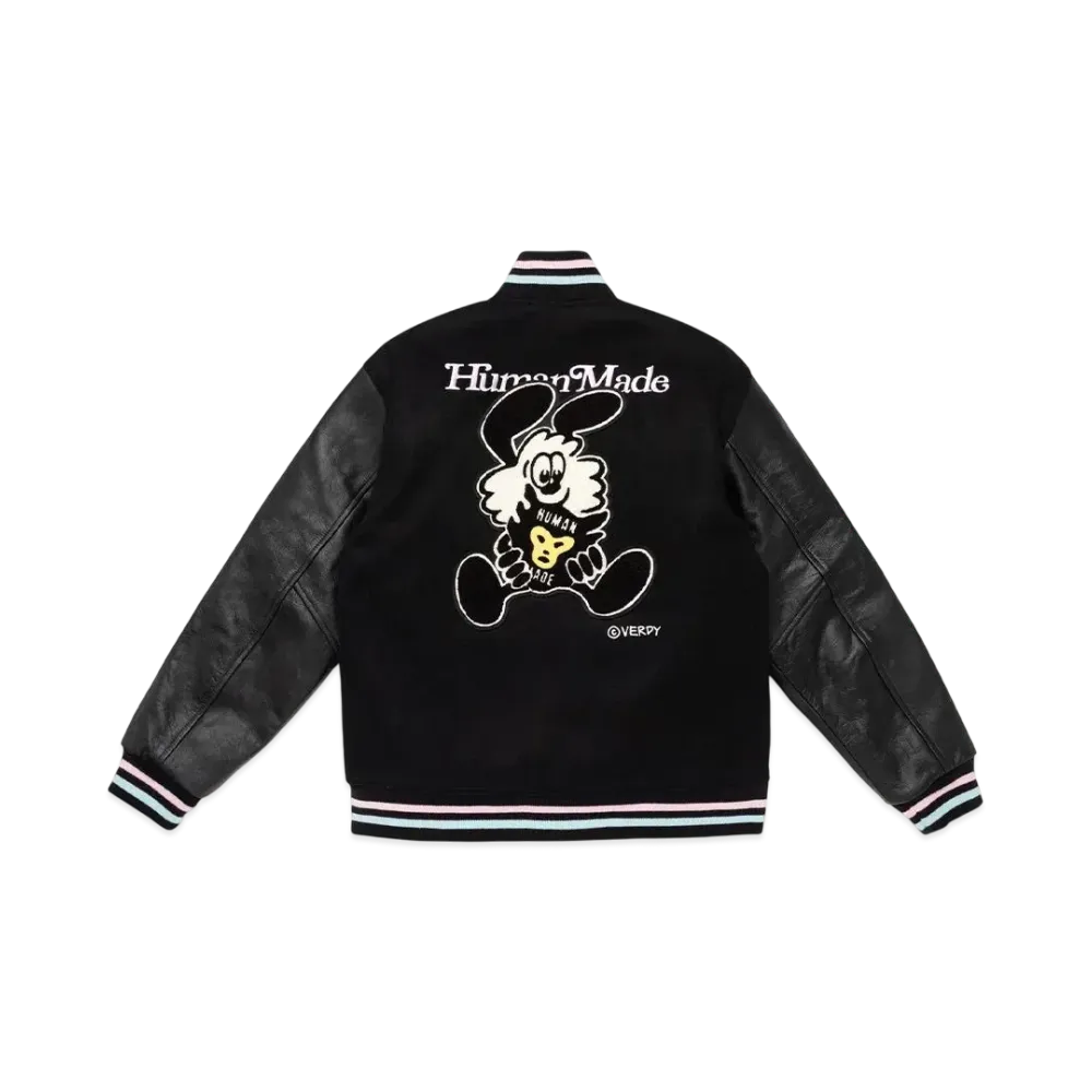 HUMAN MADE x VERDY Varsity Jacket #2 "Black" (OTSUMO PLAZA Exclusive)
