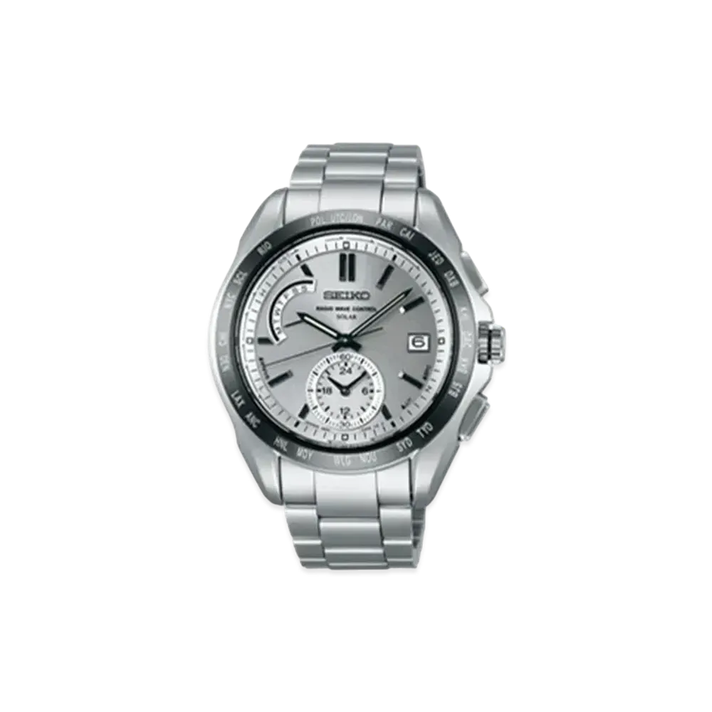 SEIKO Brights Solar Radio World Time "Gray" SAGA129