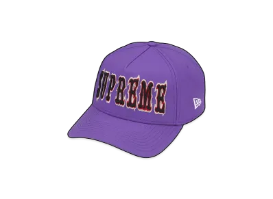 Supreme Gothic Outline Adjustable New Era "Purple"