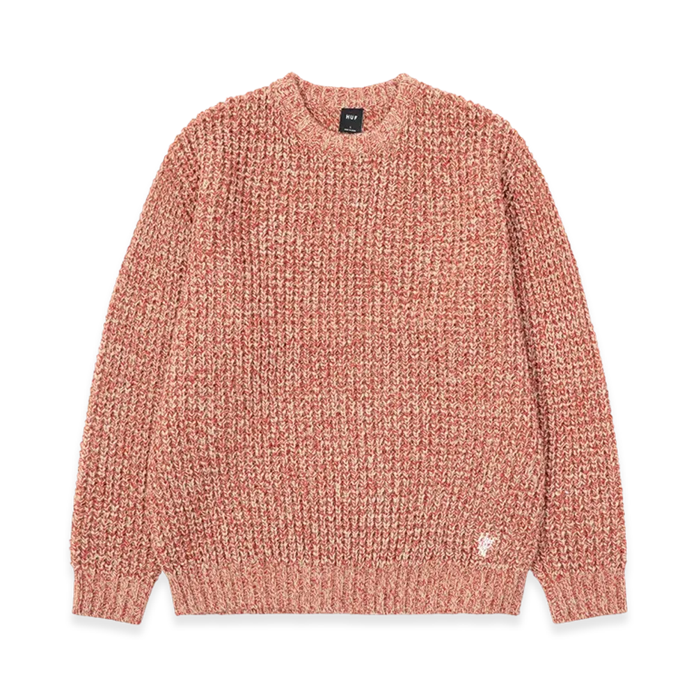HUF WINTER 25 1984 Melange Sweater "Rust"