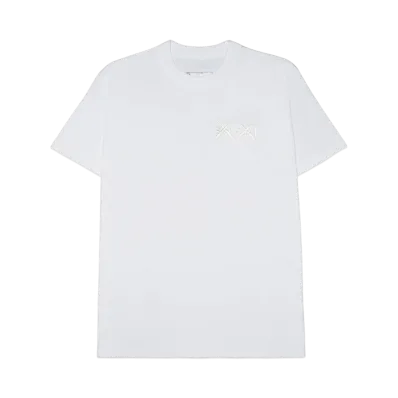sacai KAWS Embroidery T-Shirt "White"