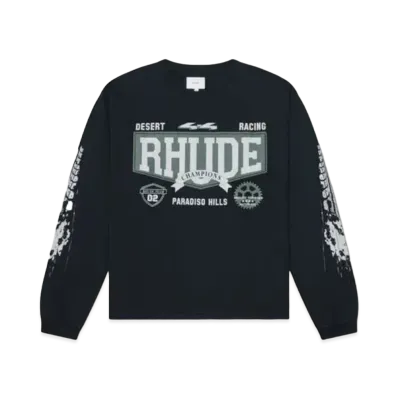 RHUDE 4X4 LS Tee "Black"
