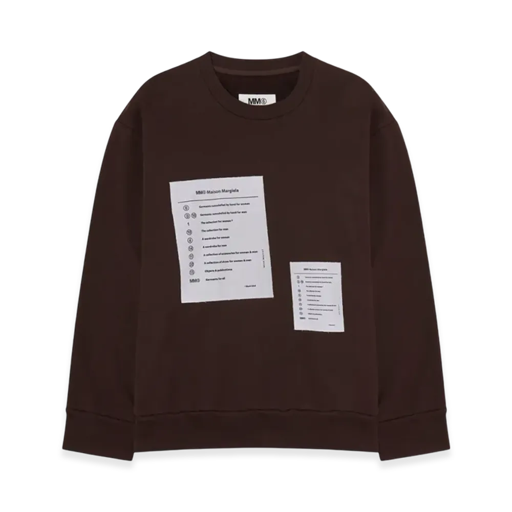 MM6 Maison Margiela Women's Logo Sweatshirt "Mou"