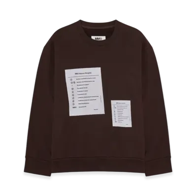 MM6 Maison Margiela Women's Logo Sweatshirt "Mou"