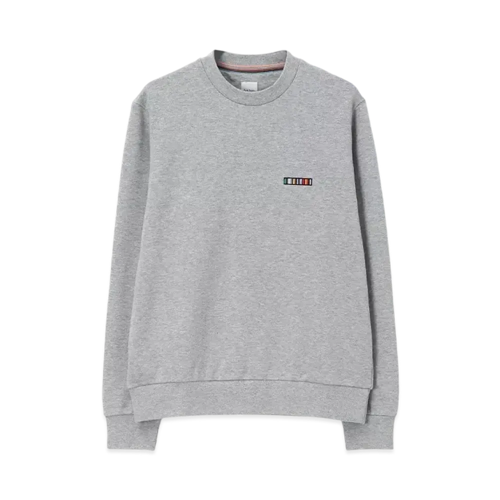 Paul Smith Signature Stripe Bar Sweatshirts "LightGray"
